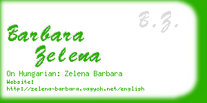 barbara zelena business card